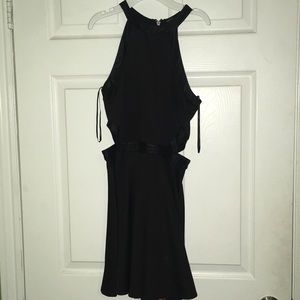 Black Halter Top Dress